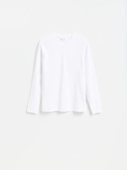 Zdjęcie produktu Reserved - Longsleeve slim fit - biały