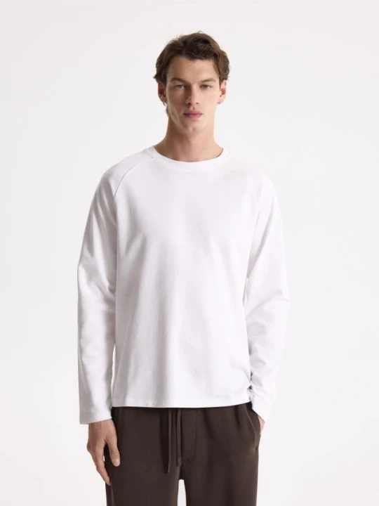 Zdjęcie produktu Reserved - Longsleeve super slim fit - biały