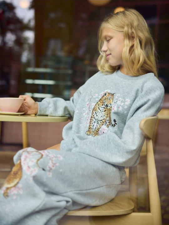 Zdjęcie produktu Reserved - Luźna bluza z nadrukiem - jasnoszary
