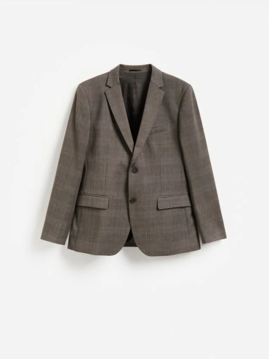 Zdjęcie produktu Reserved - Marynarka slim fit w kratę - brązowy