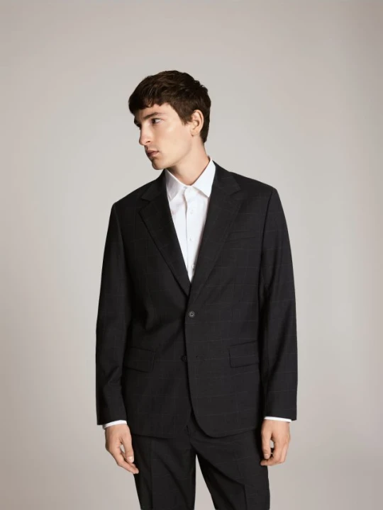 Zdjęcie produktu Reserved - Marynarka slim fit z dodatkiem wełny - szary