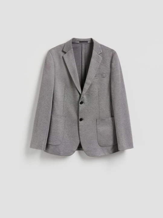 Zdjęcie produktu Reserved - Marynarka slim fit z dodatkiem wiskozy - czarny