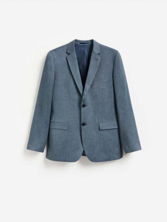 Zdjęcie produktu Reserved - Marynarka slim fit z dodatkiem wiskozy - granatowy