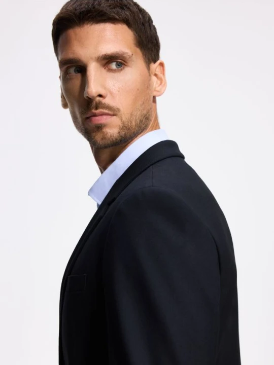 Zdjęcie produktu Reserved - Marynarka slim fit z wiskozą - granatowy