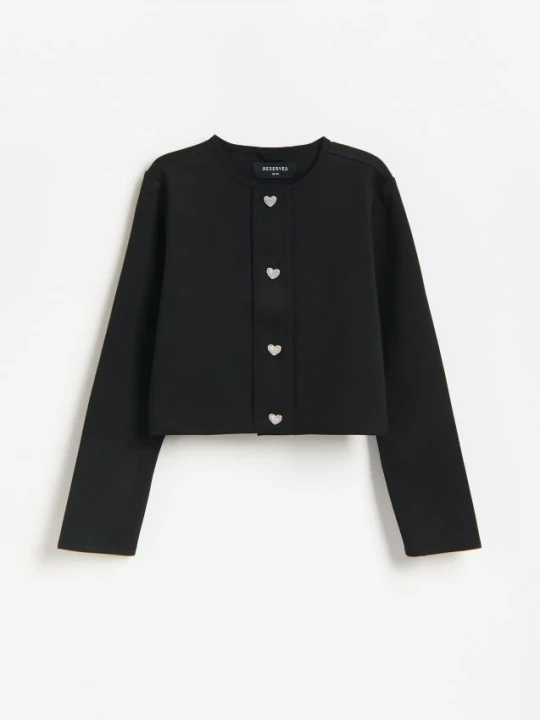 Zdjęcie produktu Reserved - Marynarka z wskozą - czarny