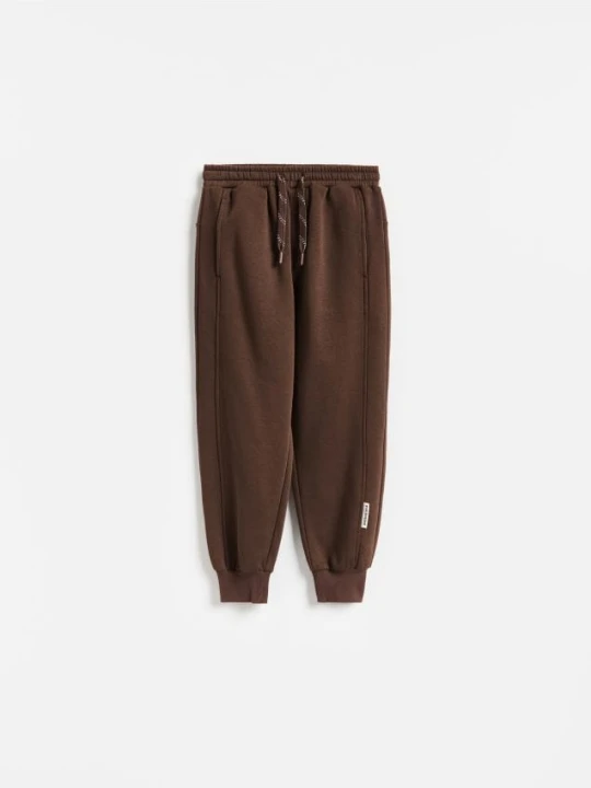 Zdjęcie produktu Reserved - Ocieplane joggery baggy - ciemnobrązowy