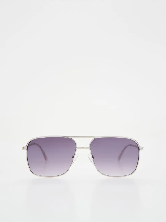 Zdjęcie produktu Reserved - Okulary przeciwsłoneczne aviator - srebrny