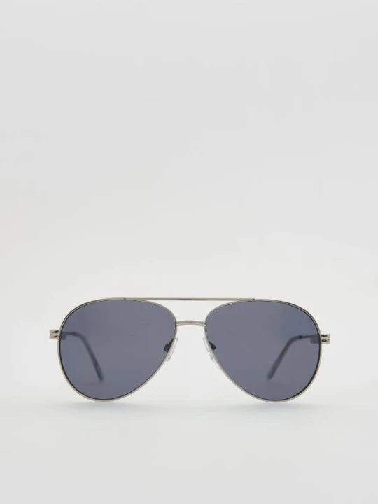 Zdjęcie produktu Reserved - Okulary przeciwsłoneczne aviator - srebrny