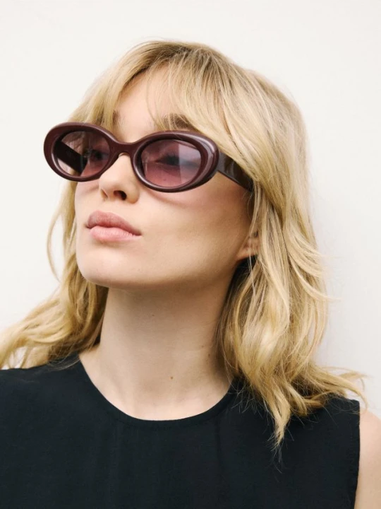 Zdjęcie produktu Reserved - Okulary przeciwsłoneczne - ciemnofioletowy