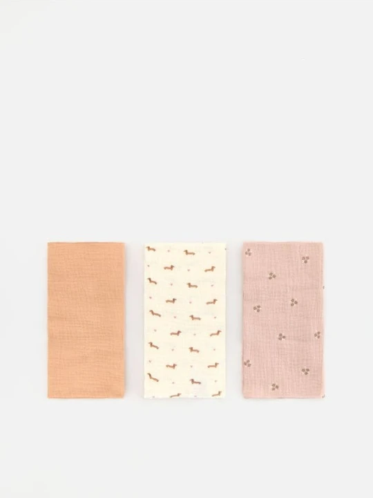 Zdjęcie produktu Reserved - Pielucha tetrowa 3 pack - wielobarwny