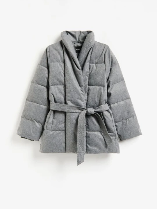 Zdjęcie produktu Reserved - Pikowana kurtka puffer - szary