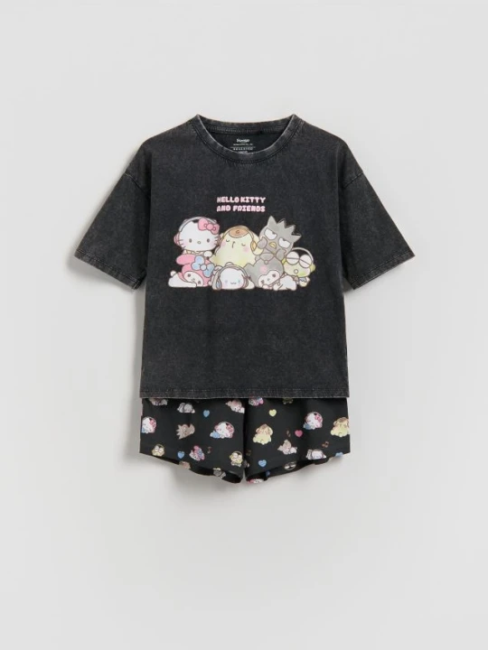 Zdjęcie produktu Reserved - Piżama Hello Kitty and Friends - ciemnoszary