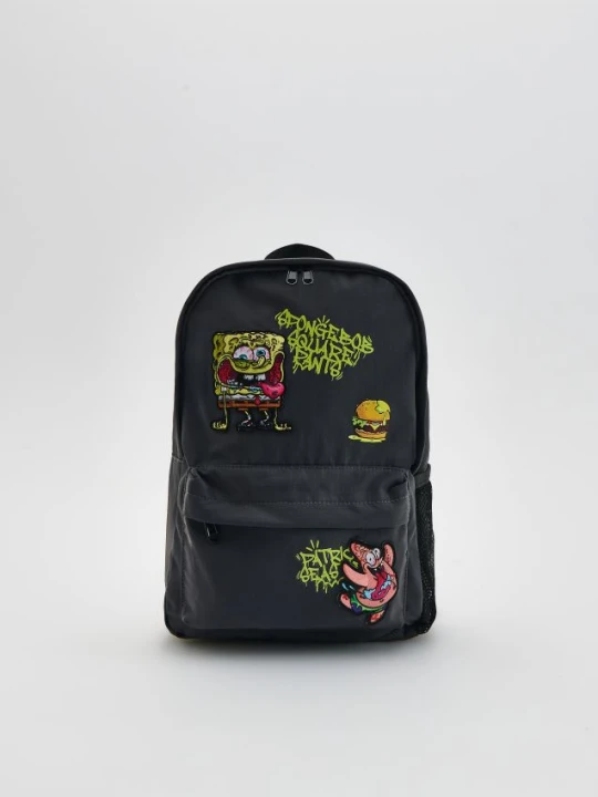 Zdjęcie produktu Reserved - Plecak SpongeBob - ciemnoszary