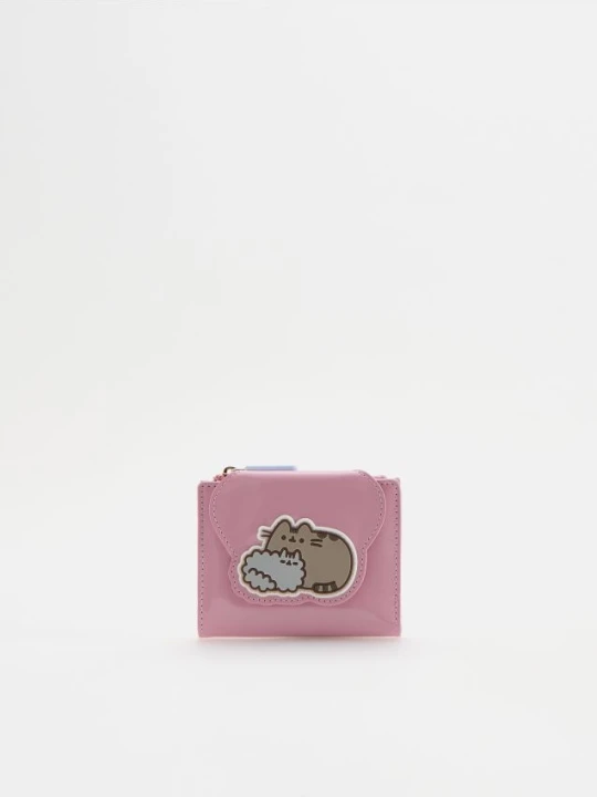 Zdjęcie produktu Reserved - Portfelik Pusheen z imitacji skóry - brudny róż
