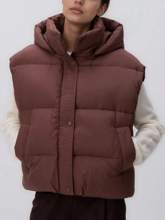 Zdjęcie produktu Reserved - Puchowa kamizelka - brązowy
