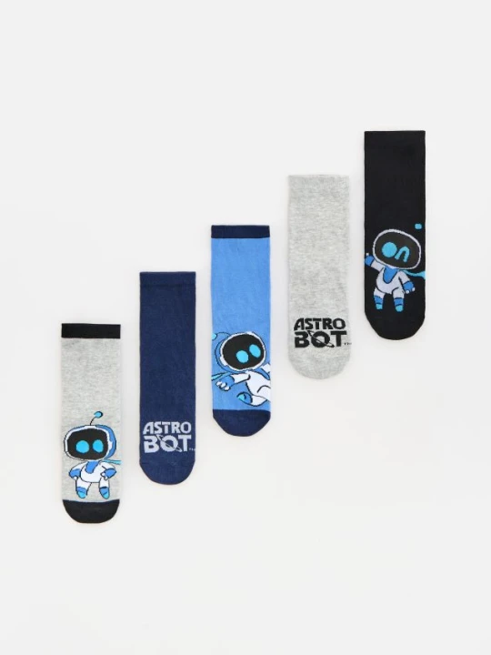 Zdjęcie produktu Reserved - Skarpetki Astro Bot 5 pack - granatowy