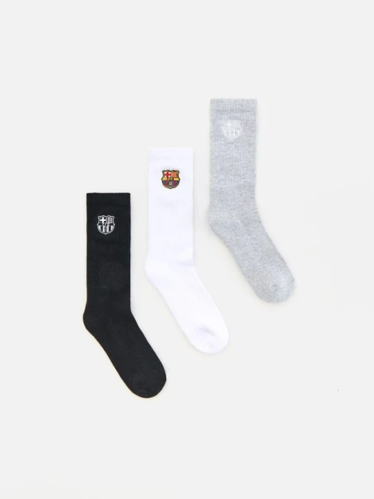 Zdjęcie produktu Reserved - Skarpetki FC Barcelona 3 pack - czarny
