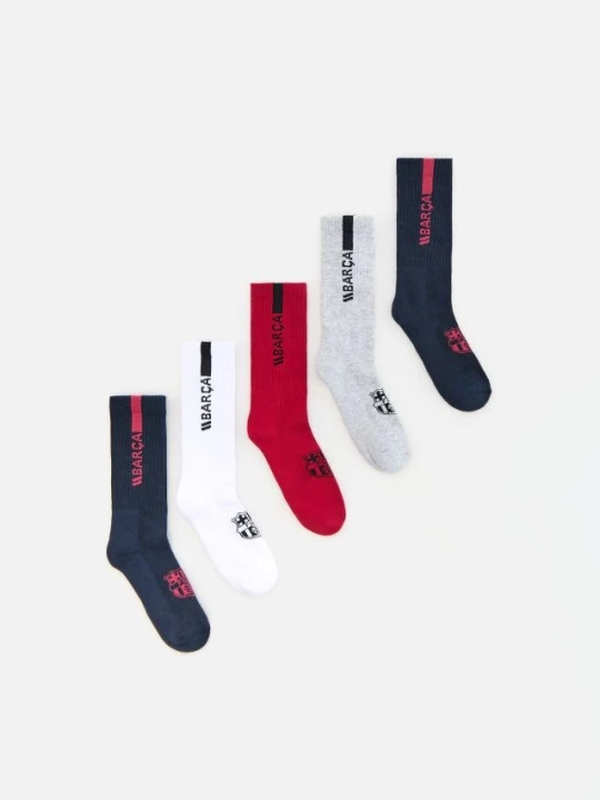 Zdjęcie produktu Reserved - Skarpetki FC Barcelona 5 pack - granatowy