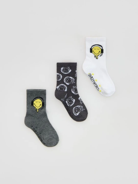 Zdjęcie produktu Reserved - Skarpetki SmileyWorld® 3 pack - biały