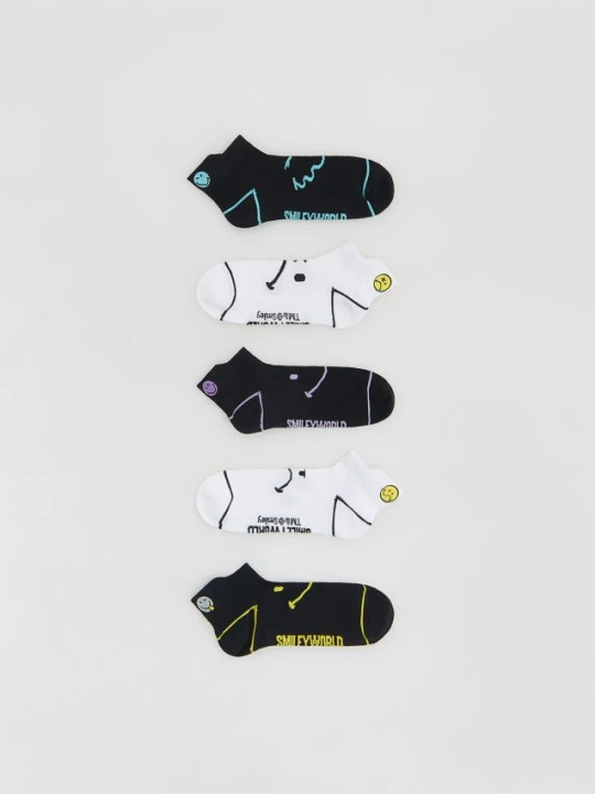 Zdjęcie produktu Reserved - Skarpetki SmileyWorld® 5 pack - czarny