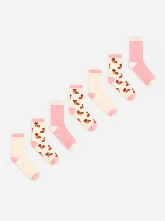 Zdjęcie produktu Reserved - Skarpetki z bawełną 7 pack - wielobarwny
