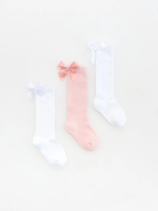 Zdjęcie produktu Reserved - Skarpetki z kokardką 3 pack - biały