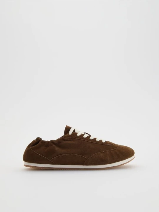 Zdjęcie produktu Reserved - Skórzane sneakersy - beżowy