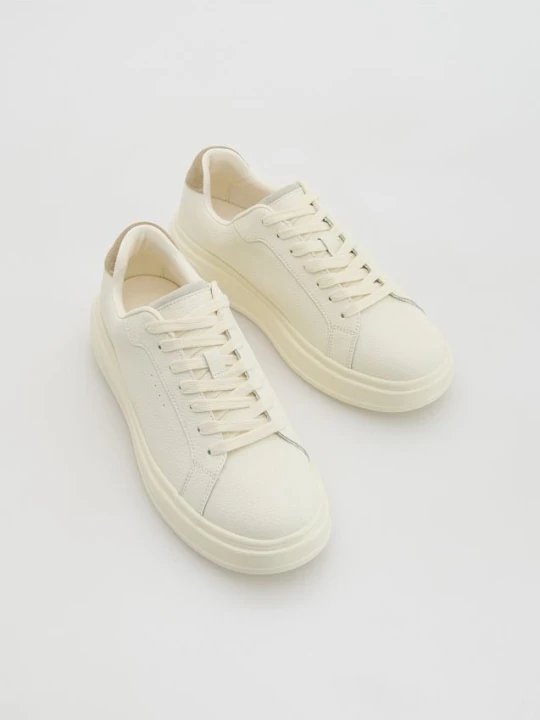 Zdjęcie produktu Reserved - Skórzane sneakersy - biały