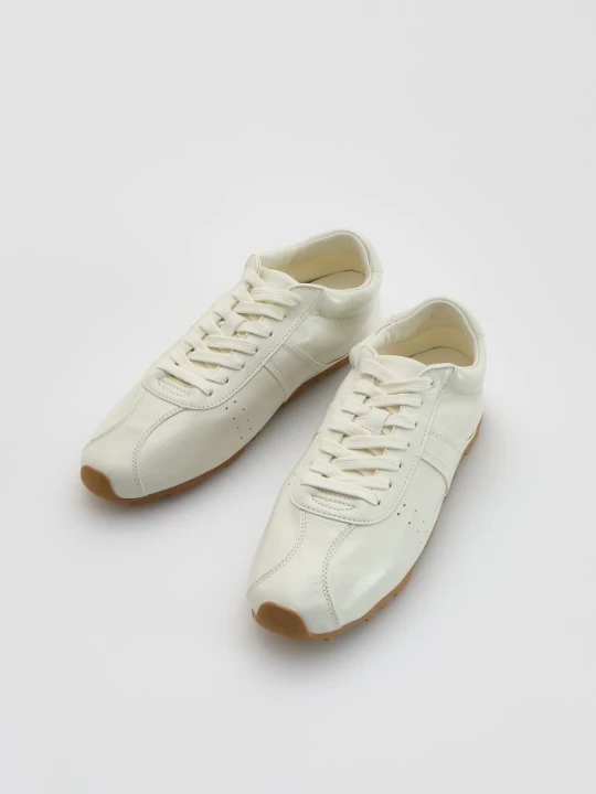 Zdjęcie produktu Reserved - Skórzane sneakersy - biały