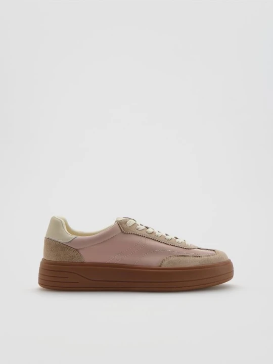 Zdjęcie produktu Reserved - Sneakersy z łączonych materiałów - wielobarwny