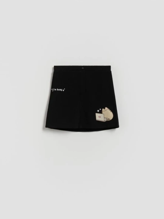 Zdjęcie produktu Reserved - Spódnica Pusheen - czarny
