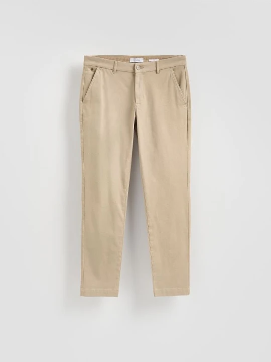 Zdjęcie produktu Reserved - Spodnie chino slim fit - beżowy