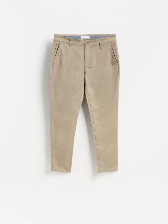 Zdjęcie produktu Reserved - Spodnie chino slim fit - beżowy