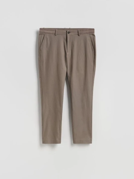 Zdjęcie produktu Reserved - Spodnie chino slim fit - brązowy