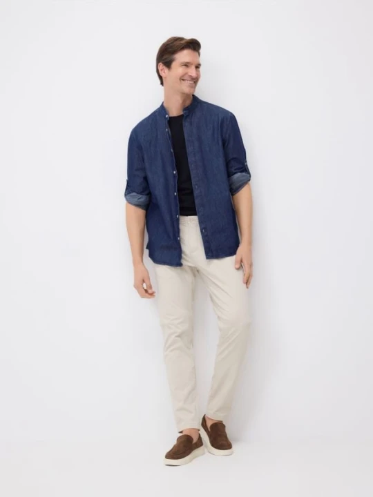 Zdjęcie produktu Reserved - Spodnie chino slim fit - kremowy