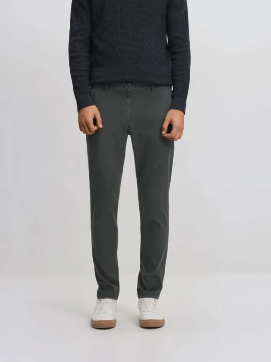 Zdjęcie produktu Reserved - Spodnie chino slim fit - zielony