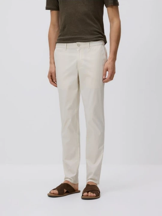 Zdjęcie produktu Reserved - Spodnie chino slim fit - złamana biel