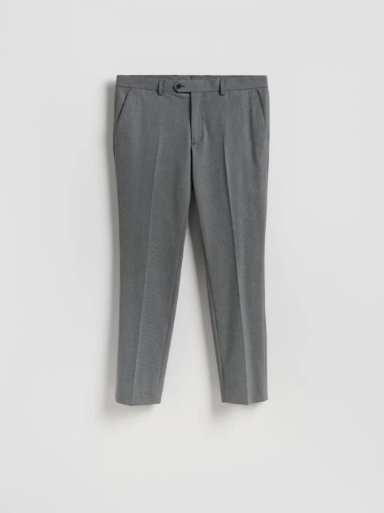 Zdjęcie produktu Reserved - Spodnie garniturowe slim fit - ciemnoszary