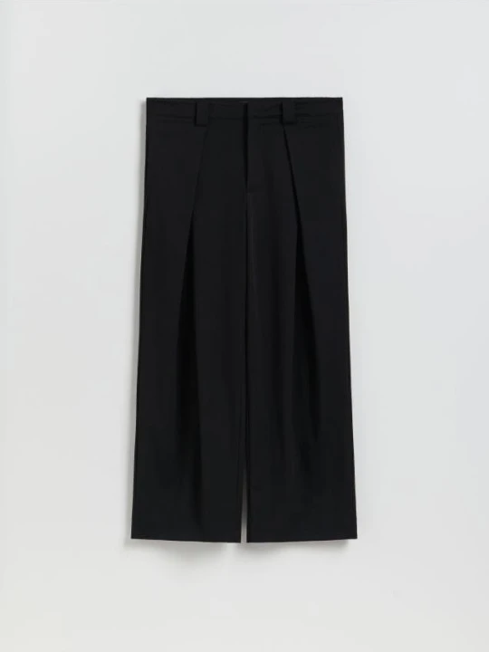 Zdjęcie produktu Reserved - Spodnie loose fit - czarny