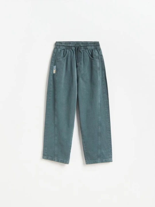 Zdjęcie produktu Reserved - Spodnie loose fit - granatowy