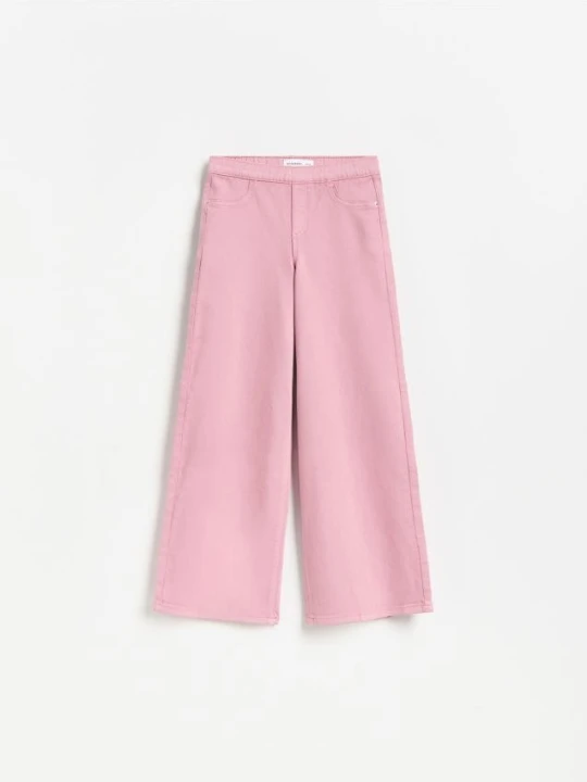 Zdjęcie produktu Reserved - Spodnie wide leg - brudny róż