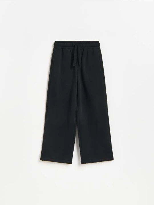 Zdjęcie produktu Reserved - Spodnie wide leg - czarny