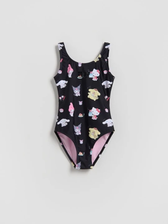 Zdjęcie produktu Reserved - Strój kąpielowy Hello Kitty and Friends - czarny