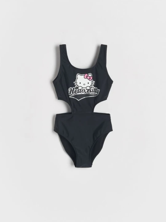 Zdjęcie produktu Reserved - Strój kąpielowy jednoczęściowy Hello Kitty - czarny