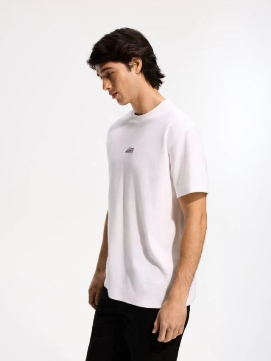 Zdjęcie produktu Reserved - Strukturalny t-shirt comfort fit - biały