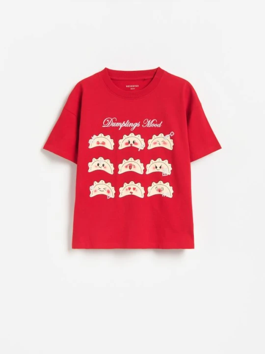 Zdjęcie produktu Reserved - Świąteczny t-shirt - czerwony
