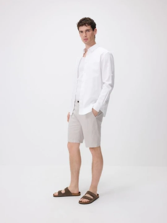 Zdjęcie produktu Reserved - Szorty chino regular - jasnoszary