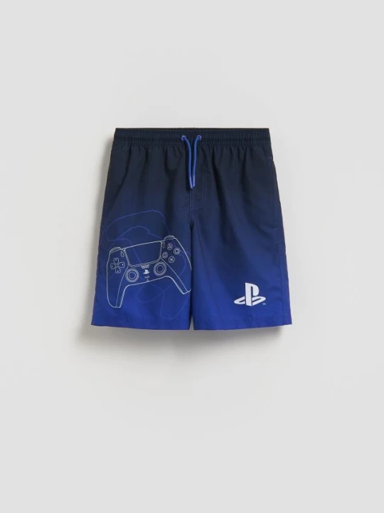 Zdjęcie produktu Reserved - Szorty kąpielowe Playstation - granatowy