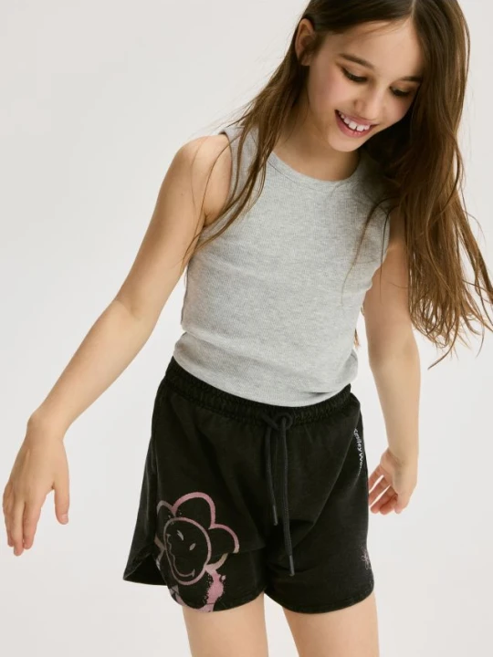 Zdjęcie produktu Reserved - Szorty SmileyWorld® - czarny