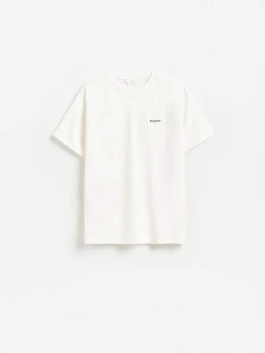 Zdjęcie produktu Reserved - T-shirt Basquiat - złamana biel